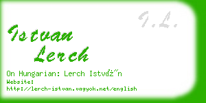 istvan lerch business card